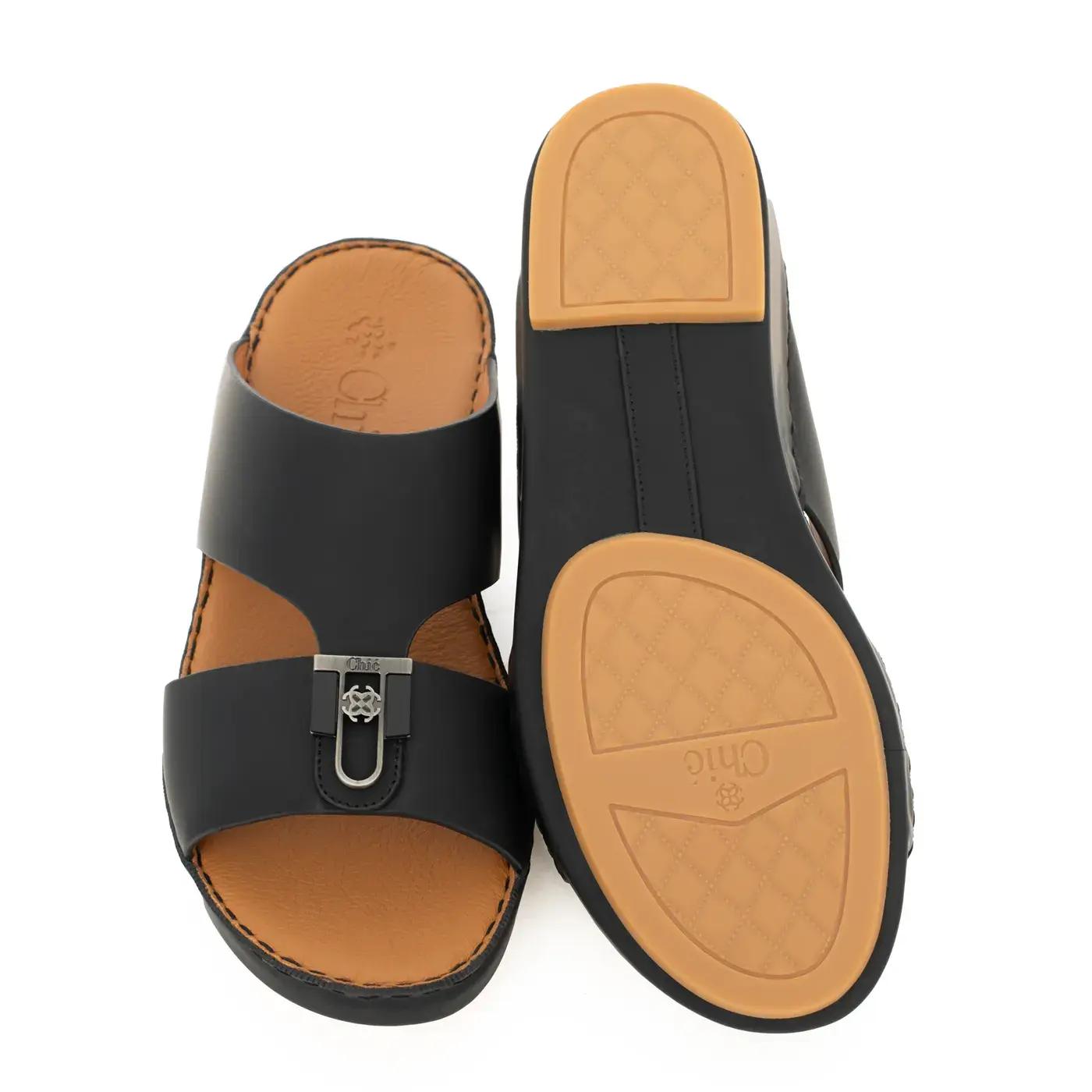 Genuine Leather Men Arabic Sandals